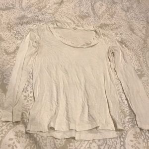 J CREW long sleeve tee - white - S